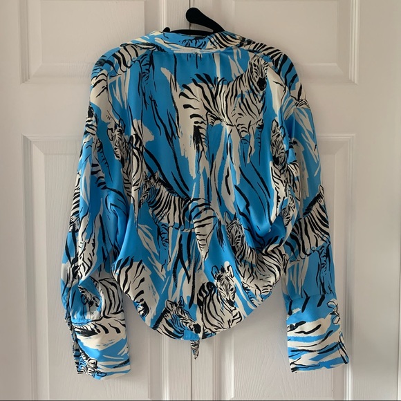 Zara Zebra Blouse - Picture 3 of 4